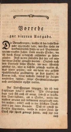 Vorrede zur vierten Ausgabe