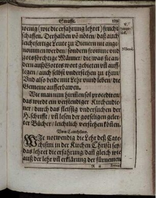 VI. Hauptstück. Vom Catechismo