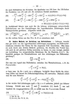 10. Andere Methode zur Herleitung von Nullrelationen.