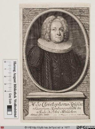 Bildnis Johann Christoph Krüsike