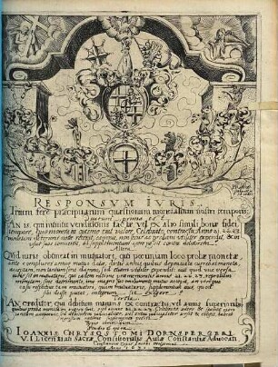 Responsum iuris trium fere praecipuarum quaestionum monetalium nostri temporis : quarum prima est, an is, qui intuitu venditionis factae, vel ex alio simili bonae fidei, tempore, quo moneta in optimo erat valore ... altera, quid iuris obtineat in mutuatore, qui pecuniam loco probae monetae ... tertia, an creditor, qui debitum manans ex contractu ...