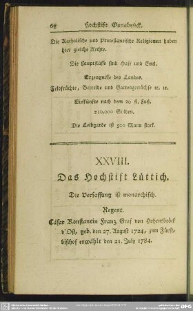 XXVIII. Das Hochstift Lüttich