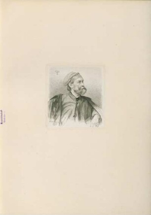 Tafel: Bildniss Friedrich Preller