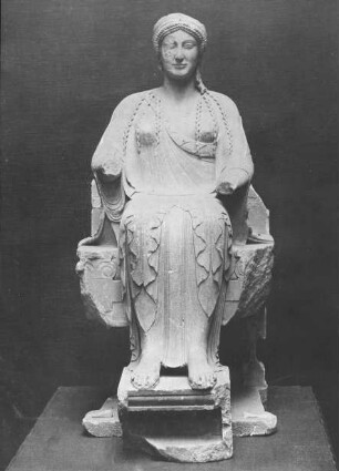 Berlin, Thronende Persephone, Marmor; Staatliche Museen zu Berlin - Preußischer Kulturbesitz, Antikensammlung, griechisch