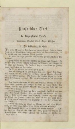 Prosaischer Theil