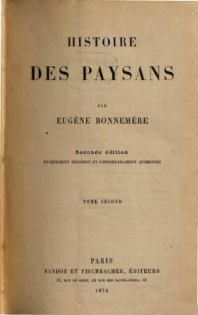 Histoire des paysans, 2