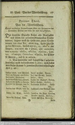 Dritter Theil. Von der Wortforschung