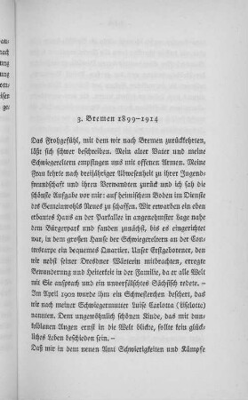 3. Bremen 1899 - 1914