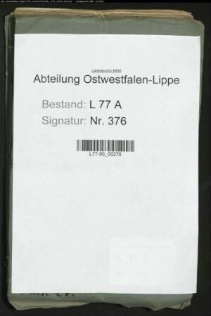 Absetzung des Bürgermeisters Arnold zu Salzuflen