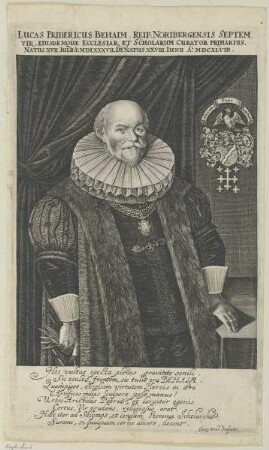 Bildnis des Lucas Fridericus Behaim