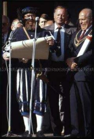 Feierlichkeiten zum 40. Jahrestag der DDR in Wittenberg