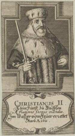Bildnis des Christianus II., Kurfürst von Sachsen