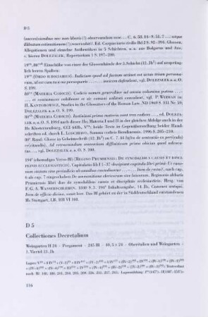 D 5. Collectiones Decretalium