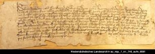 Die Kirchengemeinde Cirkwehrum verkauft der Kommende Abbingwehr ein halbes Gras Land = OUB I, Nr. 445, S. 406 Anhängendes Siegel verloren