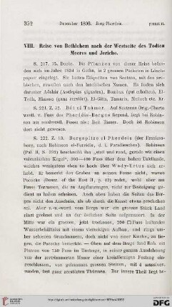 VIII: Reise von Bethlehem nach der Westseite des Todten Meeres und Jericho