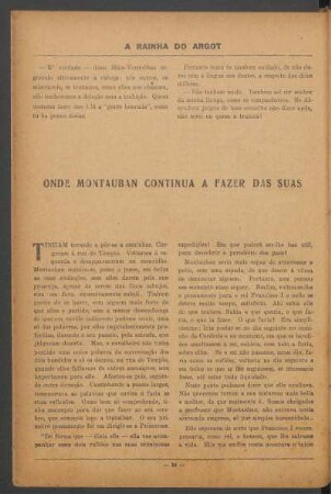 Onde Montauban continua a fazer das suas