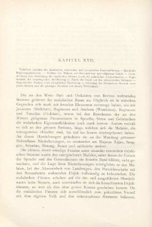 Kapitel XVII. Verhältnis zwischen der dajakischen, malaiischen und europäischen Rasse auf Borneo. - ...