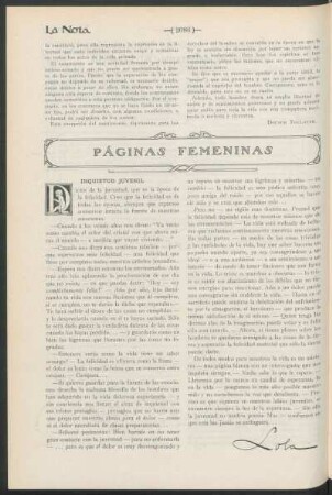 Páginas femeninas