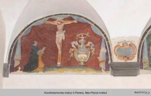 Kreuzigung Christi und thronende Madonna