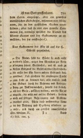 721-728, Das Sakrament der Ehe ist auf die h. Schrift gegründet.