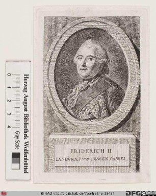Bildnis Friedrich II., Landgraf von Hessen-Kassel (reg. 1760-85)