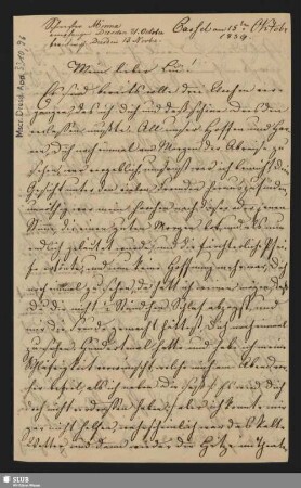 Nr. 96-97. Briefe der Schwester Apell, Minna an Aloys Apell