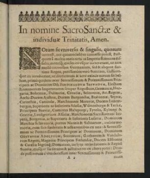 3-5, In nomine Sacro Sanctae & individuae Trinitatis, Amen