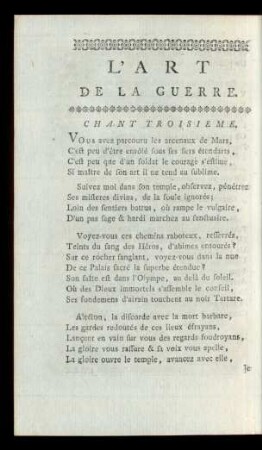 Chant Troisieme.