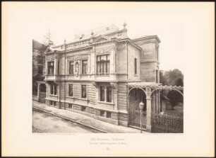 Villa Rümelin, Heilbronn: Ansicht (aus: Moderne Neubauten, 1.Jg., 1894, hrsg. W. Kick)