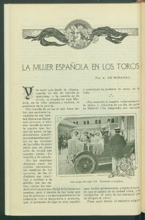 La Mujer española en los Toros