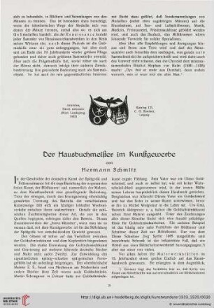 1: Der Hausbuchmeister im Kunstgewerbe, [1]