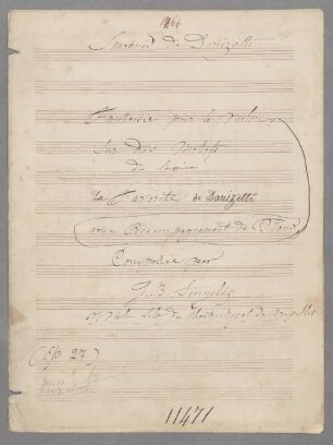 Souvenir de Donizetti - vl, pf; op. 27 - BSB Mus.Schott.Ha 12305-2