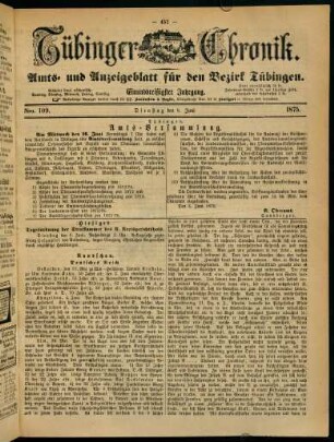 451-470, 8. Juni (Nro. 109) - 13. Juni (Nro. 113)