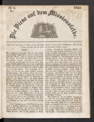 N° 5. Mai. 1845