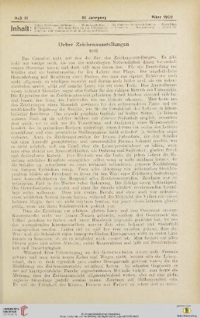 Heft III (März 1909)