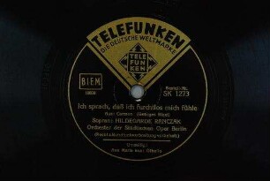Ich sprach, daß ich furchtlos mich fühle : aus: Carmen / (Georges Bizet)