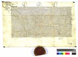 König Ferdinand gibt die Erlaubnis zur Annahme des Namens von Gundelfingen durch die Grafen von Helfenstein.