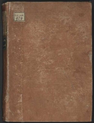 Grammaire arabe de Pétis - BSB Cod.arab. 924