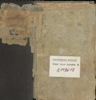 Belege zum Hypothekenbuch ("Scrinium") des Ksp. Valbert Bd. 12