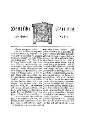 Gotha, den 29sten October