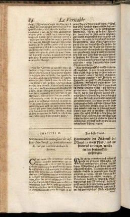 Chapitre VI. = Das sechste Capitel. - Chapitre VIII. = Das achte Capitel.