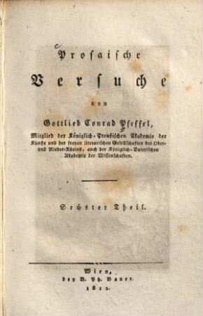 Prosaische Versuche, 6