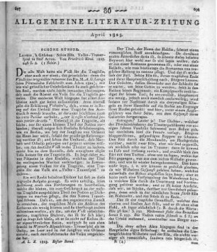 Kind, F.: Schön Ella. Volks-Trauerspiel in fünf Acten. Leipzig: Göschen 1825