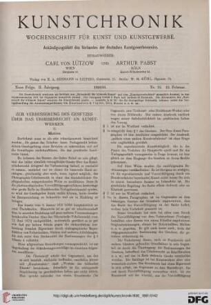 Heft 16 (19. Februar 1891)