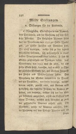 [V]. Milde Stiftungen