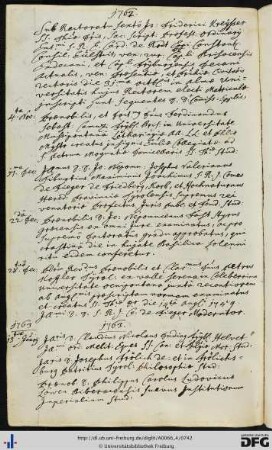 [fol. 370] Rektorat Johann Friedrich Kreyser 1762/63