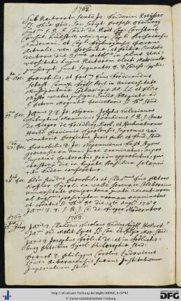 [fol. 370] Rektorat Johann Friedrich Kreyser 1762/63
