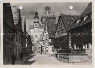 Rothenburg ob der Tauber, Markusturm und Röderbogen