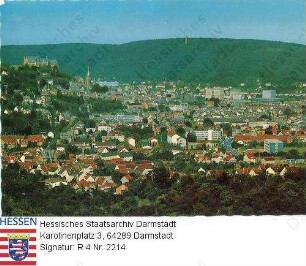 Marburg/Lahn, Panorama mit Schloss