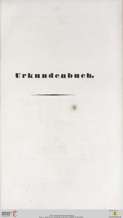 Urkundenbuch